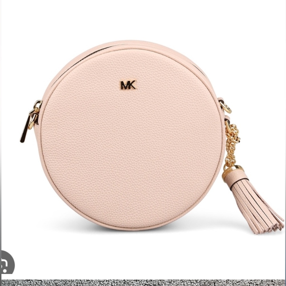 Michael Kors Blush Pink Round Crossbody Bag